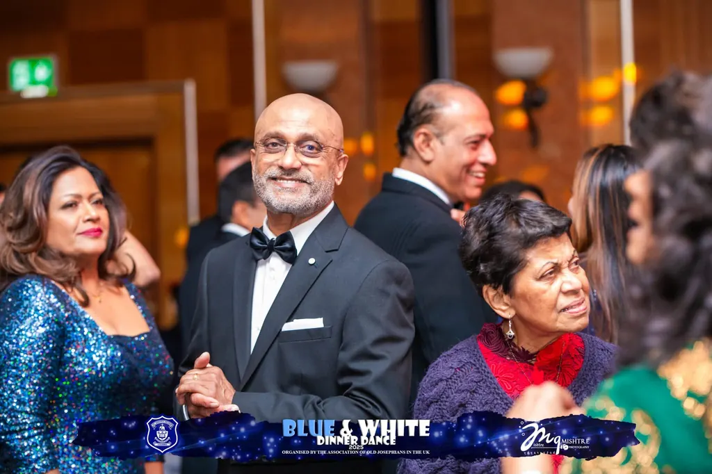 Family together at the dinner