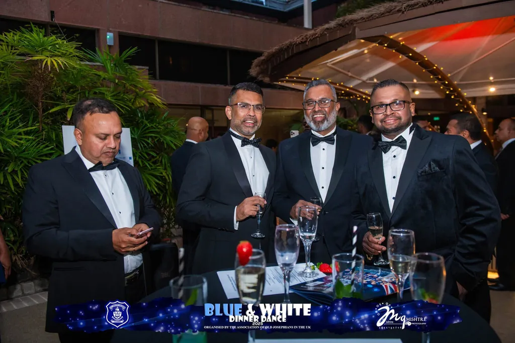 Black tie and champagne