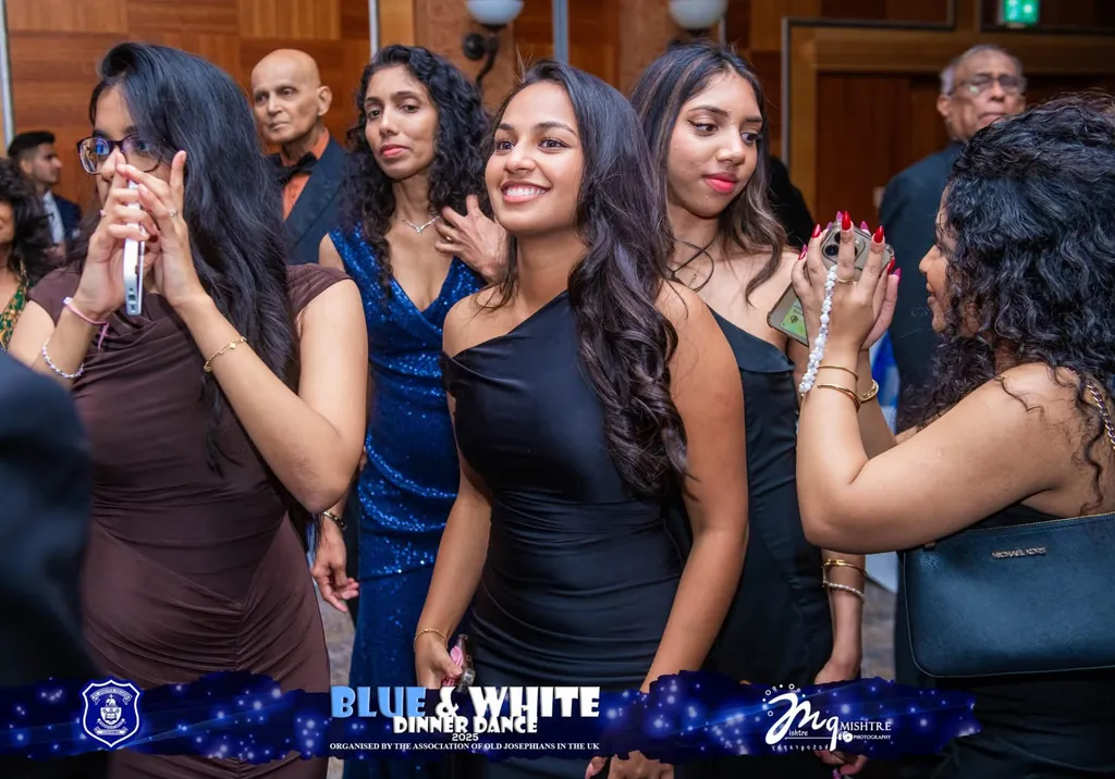 Guests arriving for the evening