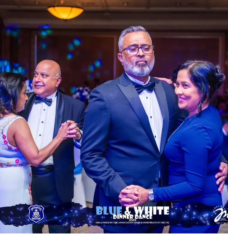 A couple dancing at The Blue and White